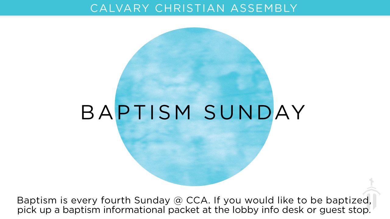 Time to Get Baptized?