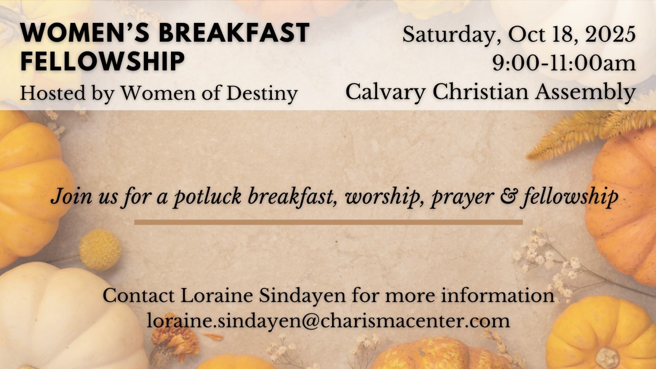 Women’s Breakfast Fellowship October 18