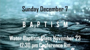 Time to Get Baptized?