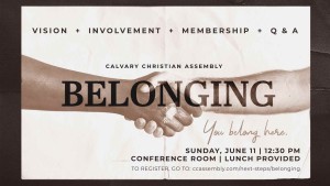 Belonging - Find Out Why Calvary
