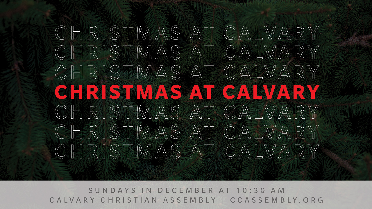 Christmas @ Calvary: Dear Future Self